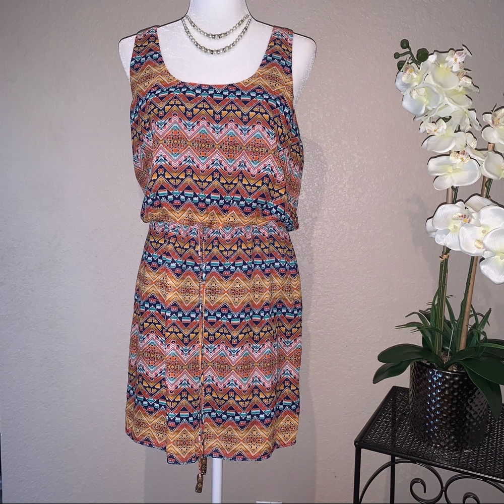 City Triangles multicolor sleeveless dress size M